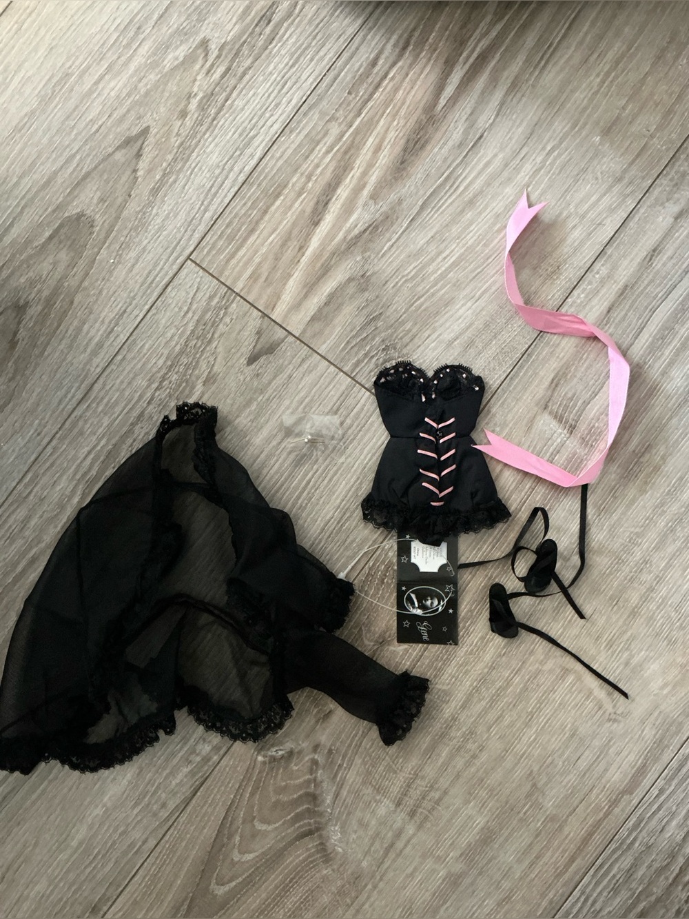 1996 Ashton Drake Gene Doll Pin Up Black Lingerie Set Complete
